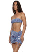 Luli Fama Americana Vibes Luxe Stitch Free Form Bandeau Top
